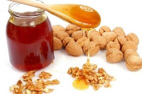 L'efficacité du miel et des noix