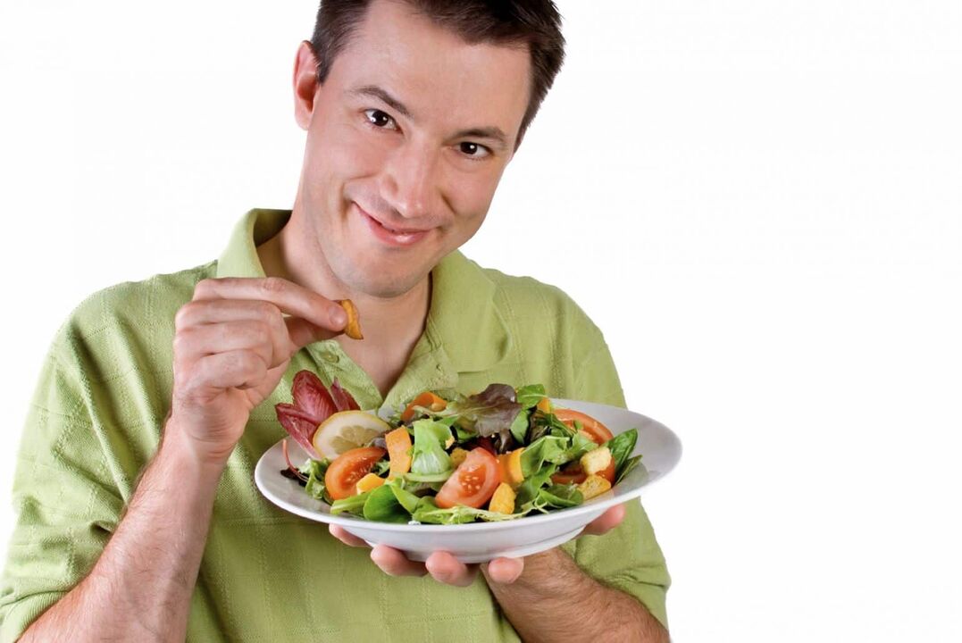 salade verte pour homme